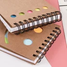 2020 Mini Kraft Paper Cover Spiral Bound Notebook