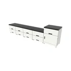 Wholesale home hotel luxury new model modern white plastic cabinet tv living room furniture