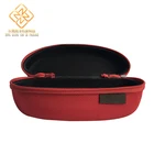 Glasses Sunglasses EVA Zipper Eye Glasses Sunglasses Hard Case Portable Protector Red Holder Box