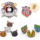 Cheap custom gift souvenir gold silver enamel backer card lapel pins