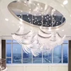 Professional team customized one-stop service modern wing art deco hotel restaurant led chandelier pendant light