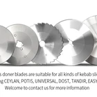 Stainless Steel Stainless Steel Round Meat Cutter Doner Kebab Blade Knives For Kebab Slicer