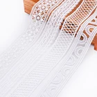 black geometric lace trim lace embroidery