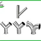 Straight Fittings Pipe Fittings Sanitary Equal Straight Reducing Sanitary Pipe Fittings Y Shape Tee Pipe Fittings