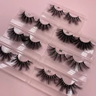 Wholesale Cruelty Free 25mm Faux Mink Full Strip Synthetic Hair Eyelashes Lashes False Eye Lashes