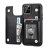 Premium Leather Wallet with Card Holder Cell Phone Case Skin Magnetic Flip Cover for iPhone 11 Pro