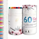 60 Colors Drawing Dual Brush Pen Marker Pen Brush