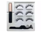 Eyelash Eyelashes Kit Wholesale Magnetic Eyelash Pen Eyelashes And Eyeliner Kit 3 Pairs With Tweezer