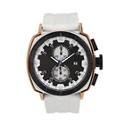 Square Face Men's Diver Collection Chronograph Black Ion-Plated Stainless Steel Watch