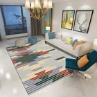 Chinese style fluffy small carpet for bedroom restaurant household home center carpet