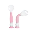 Best Selling Newborn Suction Bendable PP Spoon And Fork Set For Baby