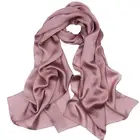 Silk Shawl Plain Color Long Silk Scarf Solid Color 100% Silk Shawl