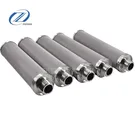 natural gas filtration stainless steel wire mesh double cylinder filter