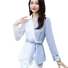 Notched Collar Fashion Style T-shirt for Women High Quality Ladies Blouse