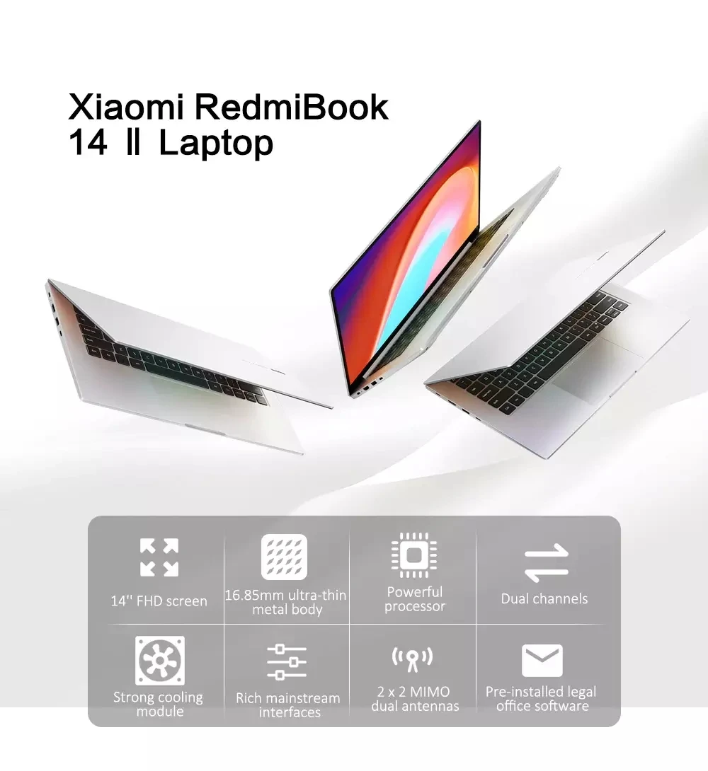 小米redmibook 14 ii ryzen版笔记本电脑14英寸amd ryzen 5 4500u