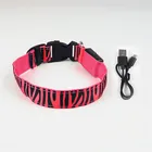 2019 new hot sale custom sublimation dog collars bling dog collar dog collar light