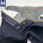 17oz selvedge denim 100% organic certified cotton raw denim fabric for mens selvedge denim jeans
