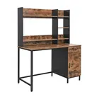 VASAGLE Cheap Modern Luxury Home office Table Writing Pc Computer Desk with Bookshelf