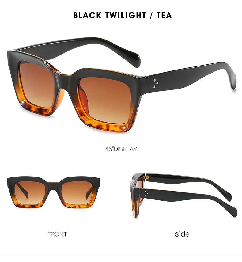 EUGENIA 2020 UV400 Square Women Sunglasses Retro Trendy Oversized Luxury Sun Glass