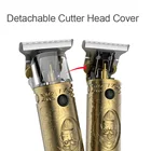 RESUXI A-JM700A Stainless Steel T Blade Beard Trimmer Men Shaver Rechargeable 0Mm Baldheaded Hair Clippers hair cutting machine