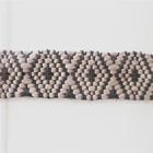 Cotton colored jacquard tape in webbing belt