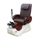 S813 Beauty Salon Electric Recliner Deluxe Wooden Massage Glass Bowl Nail Spa Pedicure Chair Without Plumbing