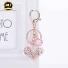 New Coming Top Quality Customized Available Real Type crystal heart shape keychain Supplier from China