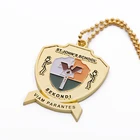 custom hiking stick silver golf souvenir medal medallion necklace