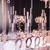 New wedding centerpiece tall glass tubes crystal candle holders for decoration