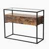 Modern Furniture Manufacturers World Market Entry Table Metal Frame Lucite Sofa Modern Entryway Console