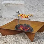 Indoor Home Decorative Natural Gas Charcoal Firepit Fireplace
