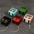Retro Radio Bluetooth Speaker Vintage Mini Wireless Speaker Heavy Bass 3D Stereo Surround HiFi Sound TV Bluetooth Speaker