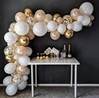 12inch Chrome Gold White Blush Pearl Confetti Balloons Garland Decorations Backdrop Ideal For Wedding Party And Baby Shower