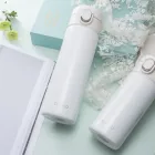 304 stainless steel water bottle double wall vacuum flask bouncing cup couple mug portable sport water bottle
