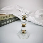 Cheap K9 Crystal Centerpieces For Wedding Decoration Crystal Candlestick