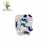 New 925 Sterling Silver Butterfly Arrangement Clip Animal Charm Bracelet & Bangles DIY Jewelry