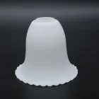 ビクトリア朝のランプシェード led アクセサリーライトカバー高品質つや消し白花ベルガラスランプシェードテーブルランプボディ