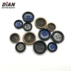 4 Holes custom designer clothes horn buttons for suits mens