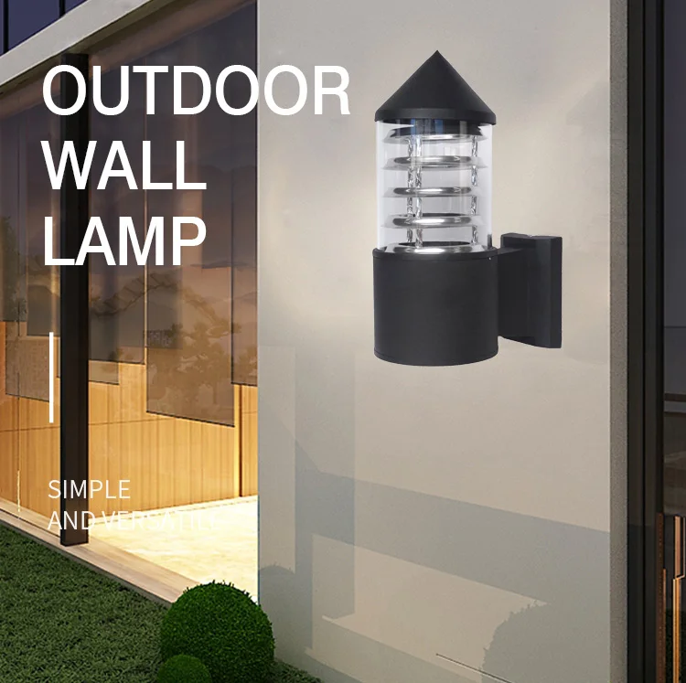 Outdoor Lighting Home Aluminum Garden Courtyard  Balcony Decoration Wall Lamp