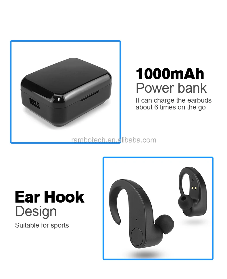 TWS Headphone Wireless Support Customized Bluetooth Headset Private label Earbuds RP15 - ANKUX.COM