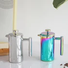Wholesale French Press Cafetiere Expresso Stainless Steel Screen Coffee Maker Manual Press 800ml