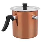 color stainless steel cooking milk boiling pot with nylon handle