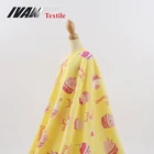 Hot sale wholesale 26S yellow cute TR single jersey custom knit fabric printing