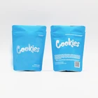 Custom logo printed heat seal mylar aluminized grass seed zipper baggies mini ziplock bag