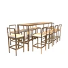 Wholesale dining furniture bar height pub table and bar stools