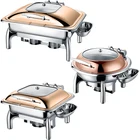 OKEY Factory spring adjustable temperature Catering serving dishes buffet electric food warmer chafing dish