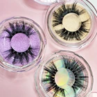 Brand Eyelashes 25mm Mink Eyelash Create Your Own Brand Eyelashes Factory Price Fluffy 3D 18mm 25mm Natural Mink Eyelashes
