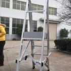 Aluminum Folding Step Ladder For Industrial Use