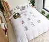 100% Cotton 60S stain Nantong factory Supply High Quality Bedding Set, white ground , wholesale Luxury Bedding Sets hotel