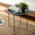 Detachable tray metal coffee table/tea table modern/bed side table